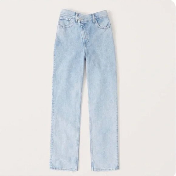 ABERCROMBIE & FITCH The Dad High Rise Jeans Size 27 - Picture 1 of 7